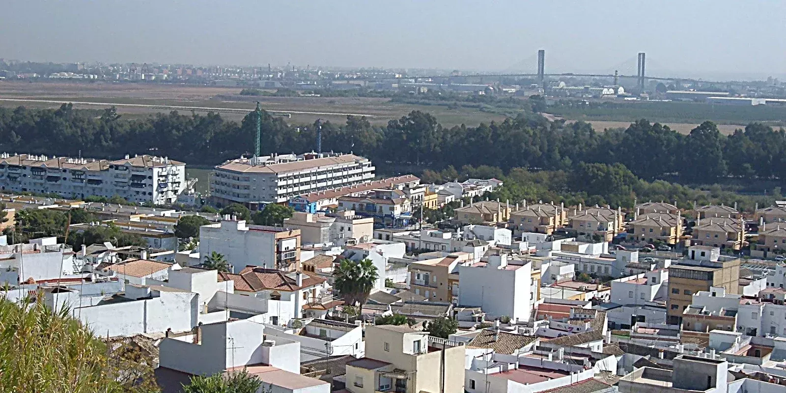 Gelves junto al Guadalquivir en el Aljarafe de Sevilla