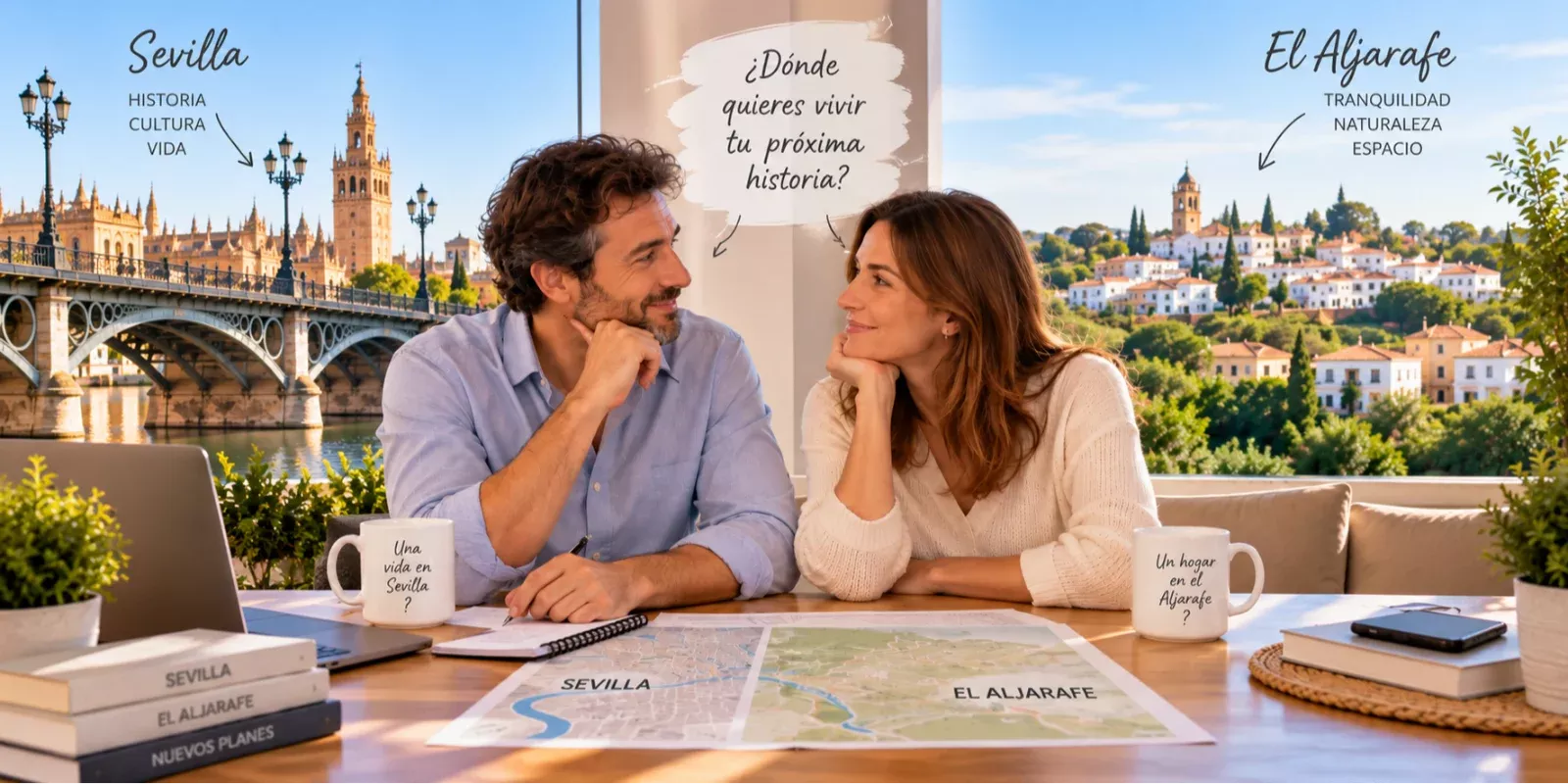 Opciones de vivienda entre Sevilla y el Aljarafe.