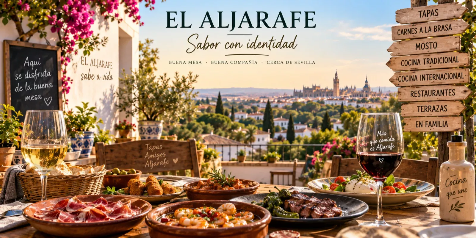 Restaurantes y gastronomía tradicional del Aljarafe sevillano