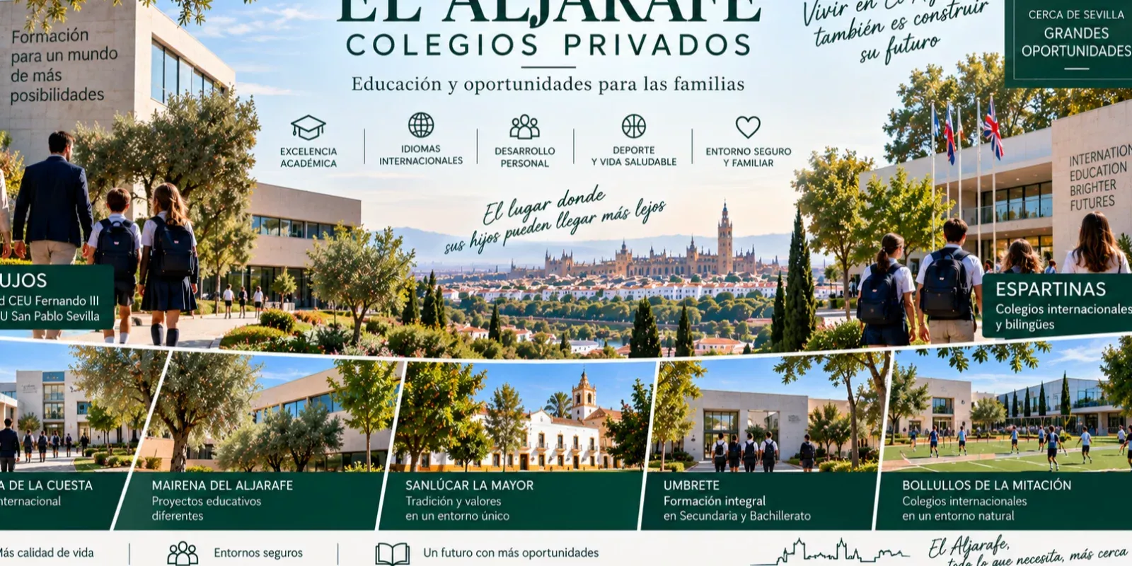Colegios privados e internacionales en El Aljarafe sevillano